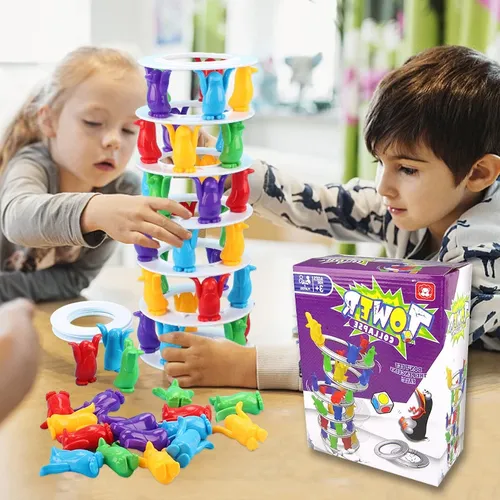 Kinder Pinguin Turm Zusammenbruch Balance Spiel Spielzeug Party Familie lustige Brettspiel Spielzeug