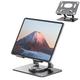 Tablet Stand for Desk KEXIN Aluminum Adjustable Universal iPad Holder with 360 Swivel Base - Black