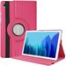 For Samsung Galaxy Tab A9 8.7 2023 / SM-X110 / X115 / X117 Rotating Case 360 Degree Rotating Protective Stand Cover with Auto Sleep/Wake Pink