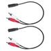 Trjgtas 2Pcs 3.5 mm Stereo Female 2 RCA Male AV Cable Auxiliary Audio Adapter Wire