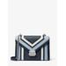 Michael Kors Whitney Medium Color-Block and Signature Logo Shoulder Bag Blue One Size