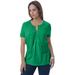 Plus Size Women's Jewel-Neck Shrug by Jessica London in Kelly Green (Size 12) Sweater