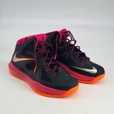 Nike Shoes | Nike Lebron X Floridian Sneakers Size 7y, 9.5w | Color: Black/Pink | Size: 9.5