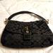 Coach Bags | Coach Soho Black Pleated Woven Jacquard Large Shoulder Bag Euc | Color: Black | Size: Os