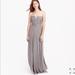 J. Crew Dresses | Jcrew Grey Nadia Silk Chiffon Maxi Dress | Color: Gray | Size: 8