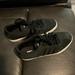 Adidas Shoes | Lightly Worn Black Adidas Neo Comfort Footbed Sneakers Size 7 | Color: Black/White | Size: 7