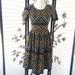 Lularoe Dresses | Lularoe Geometric Aztec Print Fit And Flare Amelia Dress | Color: Black/Gold | Size: Xs