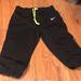 Nike Pants & Jumpsuits | Free Nike Soccer Volleyball Capri Pant Women’s Medium Freew/$25 | Color: Black/Yellow | Size: M