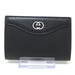 Gucci Accessories | Gucci Interlocking G Card Case Card Case 739425 Blacksilver Leatherhardware | Color: Black/Silver | Size: Os