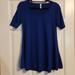 Lularoe Tops | Lularoe Blue Tunic Top Size Xxs | Color: Blue | Size: Xxs