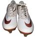 Nike Shoes | Nike Lunar Vapor Ultrafly Elite 2 Metal Baseball Cleats White Sz 7.5 A07946-109 | Color: Gold/White | Size: 7.5