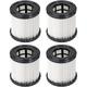 Fette Filter - A32VC05 Wet/Dry Vacuum Replacement Filter Compatible with RYOBI P3240, PCL733,PCL734 18V ONE+ 3 Gal. Project Wet/Dry Vacuums. Compare to part # #A32VC05 - Pack of 4