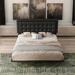 Latitude Run® Seja Queen Tufted Standard Bed Upholstered in Black | 40.9 H x 82.3 W x 62.2 D in | Wayfair 72C6D45B7FD246C1884982457DB3F651
