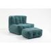 Latitude Run® Bean Bag Chair w/ Ottoman, Large Lazy Sofa Bean Bag Chairs, Fluffy Beanbag Chair /Stain Resistant | 30.3 H x 37 W x 39 D in | Wayfair