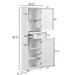 Wildon Home® Beyonka Freestanding Bathroom Cabinet Manufactured Wood in Brown | 67.5 H x 22.2 W x 11.1 D in | Wayfair