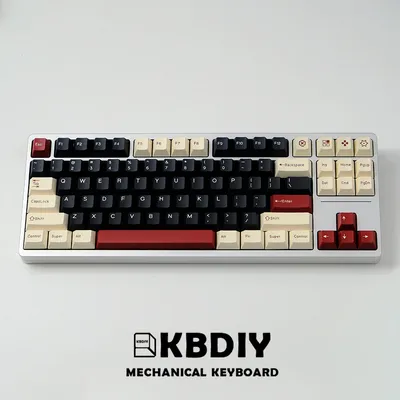 KBDiy GBrosKeycaps PBT Double Shot ISO Rome Keycap aucun profil pour clavier mécanique K500 kit de