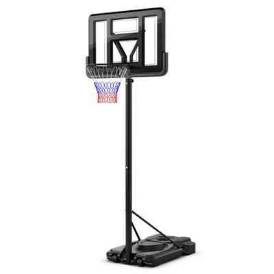Costway Portable Basketball Hoop with 9-Position A...