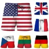 Germania USA UK Flag Beach Shorts uomo stampa 3D Board Shorts Shorts costume da bagno homme 2023
