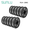 Sunlu pla plus petg pla Filamente 3d Filament 10 Rollen 1kg/Rolle 1 75mm Filament reihen sich