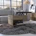 Lift Top Coffee Table Mercuri, Casters, White Finish,High quality and durable