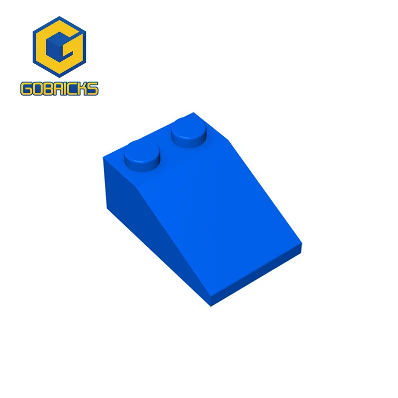 Gobricks 10 Stück Baustein 3298 Slope Brick 33 ° 3 x 2 High-Tech-Zubehörteile MOC Construction DIY Education Build Toys Image