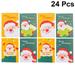 24pcs Pocket Organizer Cartoon Notebook Christmas Themed Lovely Notebook for Children Santa Clause Design (Random Style)