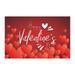 FNGZ 2024 Valentine s Day Gift Event & Party Valentine s Day Banner Happy Valentine s Day Background Cloth Banner Valentine s Day Party Flag Decoration Articles 90*150cm/35.4*59in