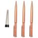 Rose Gold Pen Bling Crystal Ball Point Pen Black Ink Pen with 3 Extra Refills (Rose Gold 3 Pack)