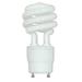 Satco S8207 26 Watt (120 Watt) 1750 Lumens Mini Spiral CFL Soft White 2700K GU24 Base Light Bulb