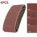 BUYISI 4Pcs 75x457mm 3 x18 Sanding Belts Mixed 40 60 80 120 Grit Sander Power Tool