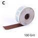 BUYISI Sandpaper Roll Emery Cloth Sanding Abrasive Sheets 80 120 180 240 600 800Grit 100 Grit