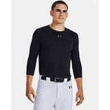 Under Armour Mens Iso-Chill 3/4 Sleeve Baseball Shirt Black M M/Black