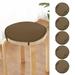 Hxoliqit Round Garden Chair Pads Seat Cushion For Outdoor Bistros Stool Patio Dining Room Seat Cushion Home Textiles Daily Supplies Home Decoration(Brown) for Living Room Or Car