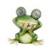 JikoIiving Solar Decorative Lights Outdoor Statues Outdoor Decor Outdoor Garden Lights Frogs Decor Solar Garden Frogs Decorations Garden Statue Solar Lights Garden Solar