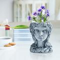 Garden Tools Ozmmyan Head Planter Face Flower Pot Decorative Girl Statue Planter Pot Indoor Outdoor Clearance