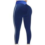 Ersazi Black Leggings Women Scrunch Butt Lifting Workout Leggings Textured High Waist Cellulite Compression Yoga Pants Tights On Clearance Blue 2Xl