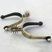 Bosisa 1 Pair Horse Riding Spur Equestrian Long Head Gear Zinc Alloy Western