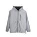 Susanny Men s Jacket Reflective Waterproof Long Sleeve Windbreaker Full Zip Up Rain Coat Cold Weather Cycling Running Lightweight Bike Clothes Gray XS