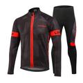 Lixada Men s Winter Cycling Jersey Set - Stay Warm and Ride in Comfort with Windproof Jacket and Thermal Trousers