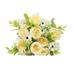 Waroomhouse Faux Floral Arrangement Artificial Peony Bouquet Vintage Artificial Peony Flower Bouquet Realistic Non-fading Decoration 2pcs Peony Fake Flower Bundle