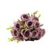 Waroomhouse Outdoor Artificial Plants Artificial Rose Bouquet Faux Flower Decor for Indoor Outdoor Use Realistic Long-lasting Fake Rose Buds Perfect Wedding Photo