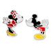 Disney Accessories | Disney Sterling Silver Mickey & Minnie Mouse Mismatched Earrings Sterling/Enamel | Color: Red/Silver | Size: Os