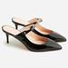 J. Crew Shoes | Brand New J. Crew Colette Mule Heels In Italian Patent Leather Size 6.5 | Color: Black | Size: 6.5