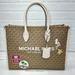 Michael Kors Bags | Michael Kors Mirella Tote Medium Pebbled Leather Purse Bag Light Cream | Color: Cream | Size: Medium