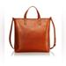 Madewell Bags | Madewell Small Inset Zip Transport Brown Cognac Rust Leather Crossbody Tote Bag | Color: Brown/Orange | Size: Os