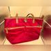 Michael Kors Bags | Michael Kors Hamilton Nylon Messenger Laptop Tote Red Travel | Color: Brown/Red | Size: Os