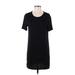 Wilfred Free Casual Dress - Shift Scoop Neck Short sleeves: Black Print Dresses - Women's Size X-Small