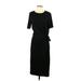 Gap Casual Dress - Midi: Black Solid Dresses - Women's Size Small