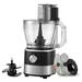 VEVOR 14-Cup 600W Food Processor Vegetable Chopper for Mixing Slicing Kneading Plastic/Metal in Black/Gray | 16.54 H x 10.63 W x 8.39 D in | Wayfair