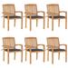 Red Barrel Studio® Solid Teak Wood Garden Chairs w/ Cushions Seating in Red/Orange/Gray | Outdoor Furniture | Wayfair